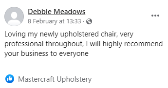 Review of chair upholstery